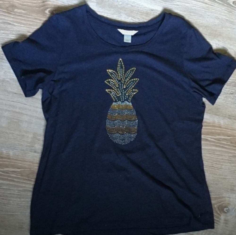 Pineapple bling shirt